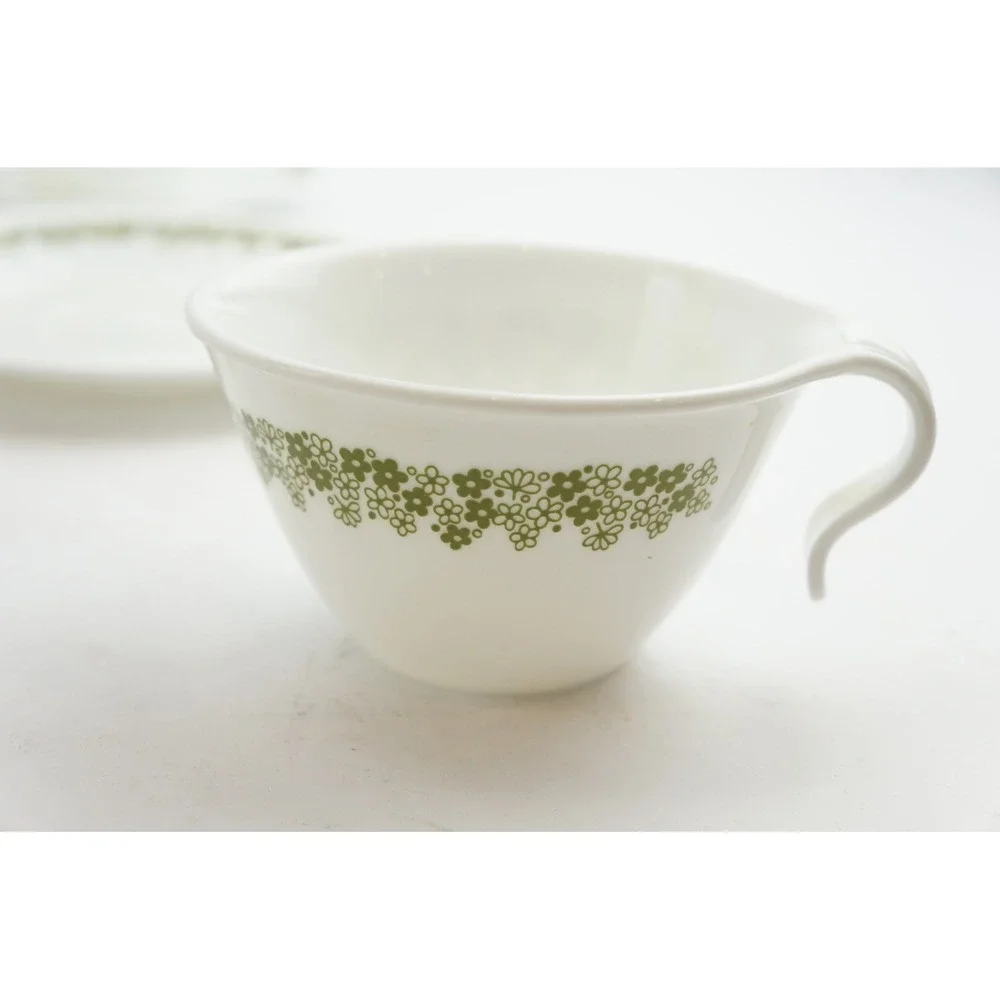 Corning Corelle Tea Cup & Saucer 8pc Set Crazy Daisy Spring‎ Blossom VGC